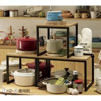 ストア・エキスプレス スチール製コの字ディスプレイ W45cmラスティック 2605-3006 1セット（直送品）