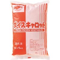 「業務用」 ライフフーズ ダイスカットキャロット3/8インチ 11325 １ケース　1kg×10PC　冷凍（直送品）