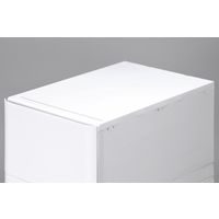 リブウェル リフラス 収納ケース 1段 幅350×奥行531×高さ300mm ホワイト 1セット(6台入)（直送品）