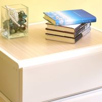 リブウエル リップス 収納チェスト 4段 木天板 幅520×奥行447×高さ748ｍｍ ホワイト 1セット(2台入)（直送品）