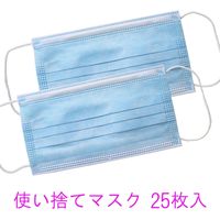 iiもの本舗 使い捨て不織布 三層サージカルマスク ブルー 大人用サイズ 25枚入×10セット 4589596692241（直送品）