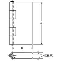 New Hikari (ニューヒカリ) 鉄 溶接丁番 76 清水 10枚（直送品）