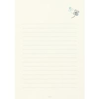 デザインフィル 便箋 しあわせ 24枚入 クローバー柄 20463006 1セット(1冊×3)