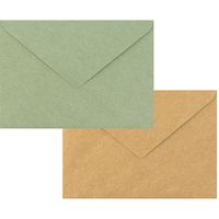 デザインフィル 封筒 しあわせ 6枚入 木の実柄 20468006 1セット(3冊)