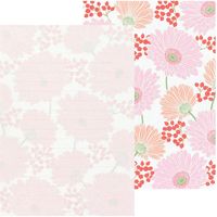 デザインフィル 便箋 和紙 A5サイズ 24枚入 ガーベラ柄 20487006 1セット(3冊)