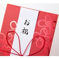 デザインフィル 金封 お祝 茜 結び紐柄 1枚入（中袋付） 25283006 1セット（3パック）