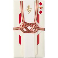 デザインフィル 金封 結婚祝 折形 菱形 1枚入（中袋付） 赤 25491006 1セット（2個）