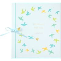 デザインフィル カラー色紙 三つ折り リボン付き 鳥柄 33257006 1枚