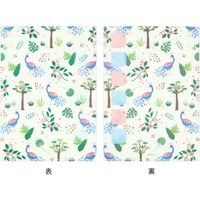 インデックスクリアホルダー A4 インデックス付き 2枚入 クジャク柄 35406006 1パック×3 デザインフィル（直送品）