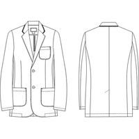 ナガイレーベン 男子テーラードジャケット Tネイビー LL CJ-3315 1枚