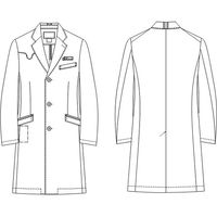 ナガイレーベン 男子シングルドクターコート Tネイビー M SD-3350 1枚　白衣　ドクターコート　メンズ