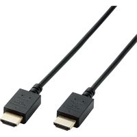HDMIケーブル プレミアム 2m 4K対応 高画質 イーサネット対応 スリムケーブル ブラック CAC-HDPS20BK エレコム 1個（直送品）