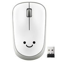 ワイヤレスマウス 無線 2.4GHz 3ボタン IRマウス 省電力 抗菌 ホワイト M-IR07DRKWH エレコム 1個