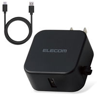 USB充電器 A×1 USB-A to タイプC ケーブル付属 1.5m 12W 黒 MPA-ACC23BK エレコム 1個（直送品）