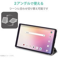 dtab Compact d-42A 薄型フラップケース レザー 2アングルスタンド 黒 TB-D201WVBK エレコム 1個
