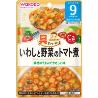【9ヵ月頃から】和光堂ベビーフード 具たっぷりグーグーキッチン　いわしと野菜のトマト煮 80g　6個　アサヒグループ食品　離乳食