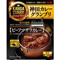 エスビー食品 S＆B 神田カレーグランプリ マンダラ ビーフマサラカレー 1セット（3個）レンジ対応 レトルト