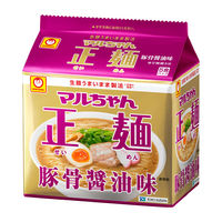 東洋水産　マルちゃん正麺 豚骨醤油味　1セット（30食：5食入×6パック）インスタントラーメン　袋ラーメン