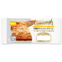 Pasco ロングライフパン 平焼きデニッシュクリーム 1セット（3個入） 敷島製パン