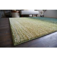 スミノエ HOMRUG 抗菌・抗ウィルス・防炎ラグ リュイール 1900×1900mm グリーン 1枚（直送品）