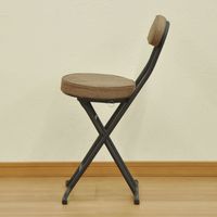 エイ・アイ・エス 折畳座厚チェア 背あり ブラウン AATN-200 BR 1脚（直送品）