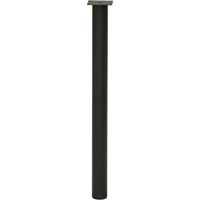 エイ･アイ･エス 金属丸脚 幅85×奥行85×高さ650mm ブラック TCL-650 BK 1セット(4本入)（直送品）