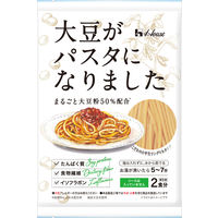 ハウス食品 大豆がパスタになりました 200g（100g×2食） 12袋 まるごと大豆粉50％配合 半生リングイネタイプ