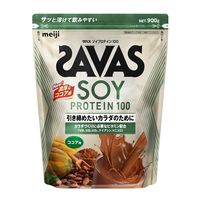 プロテイン ザバス(SAVAS) ソイプロテイン100 ココア味 900g 3袋 明治
