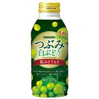 サンガリア つぶみ白ぶどう 380gボトル缶 1セット（6缶）