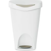 アントレックス Umbra ブリムカン ペダル式ゴミ箱 50L ホワイト 1個（直送品）