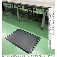 アズマ 現場作業用 CNマルチ楽らくマット ジョイントセンタータイプ 黒 930×650×14mm CNM-003 1枚（直送品）