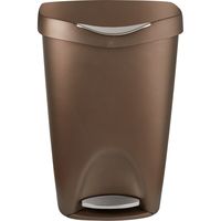 アントレックス Umbra ブリムカン ペダル式ゴミ箱 50L ブロンズ 1個（直送品）