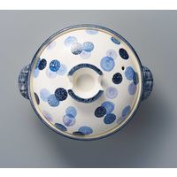 三陶 【萬古焼】水玉 7号深土鍋 18195 1個（直送品）