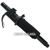 エスエスボディーガード 警棒 ユイル アルミ三段式 26インチ フラッシュライト搭載 ダブルガード ブラック ロックピン式 KF-1 1本（直送品）