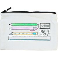 KAWAGUCHI ヌノデコポーチ きなり 文房具 15-334 1セット（2個）（直送品）