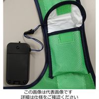 エース神戸 青LED 安全ベスト 4，000mcd 青LED×16個使用 橙 LED-OW-B 1着（直送品）