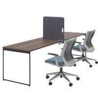 【軒先渡し】オリバー PD デスクトップパーテーション  幅600×高さ580mm モスグリーン 1台（直送品）