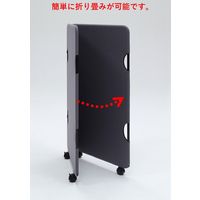 【軒先渡し】オリバー PD 折り畳みパーテーション 幅800×奥行800×高さ1300mm モスグリーン 1台（直送品）