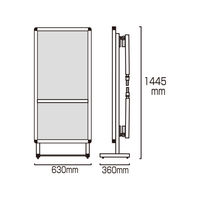 常磐精工SPMショートストレッチャーアクリルカバー(下部使用方法案内板)SPM-STANKA-AC1台（直送品）