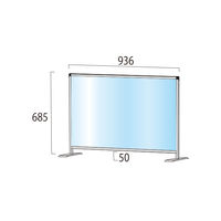 常磐精工 ブラックパーテーションスタンド600X900ロウ BHBPL600X900 1台（直送品）