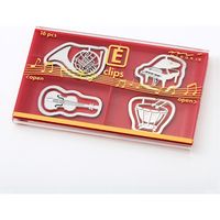 デザインフィル エッチングクリップス 楽器柄 43370006 1セット(1組(16個入)×2)