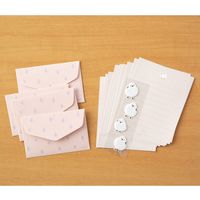 ミニレターセット シール付 シマエナガ柄 86305006 1セット（3冊） デザインフィル（直送品）