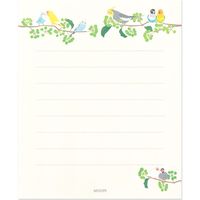 ミニレターセット シール付 トリ柄 91802611 1セット（3冊） デザインフィル（直送品）