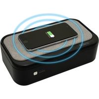エアージェイ UV殺菌BOX ワイヤレス充電器 ブラック AWJ-UVB1 BK 1個