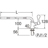 SANEI 厨房用ベンリー立形自在水栓 4973987029387 1台（直送品）