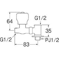 SANEI 分岐バルブ 4973987119095 1個（直送品）