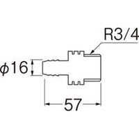 SANEI アダプター 4973987212642 1個（直送品）