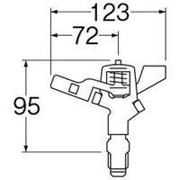 SANEI フルサークルスプリンクラー上部 4973987219283 1個（直送品）