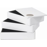 アントレックス Umbra スピンドルボックス 幅191×奥行117×高さ124mm ホワイト 1個（直送品）