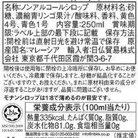 日仏貿易 【モナン】グリーンアップル・シロップ　250ml R4-04 6個（直送品）